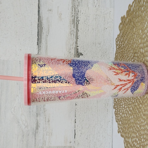 STARBUCKS CORAL REEF VENTI TUMBLER - Picture 11 of 11